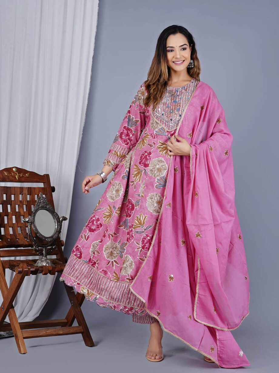 Dark Pink Trendy Elementary Designer Readymade Salwar Suit