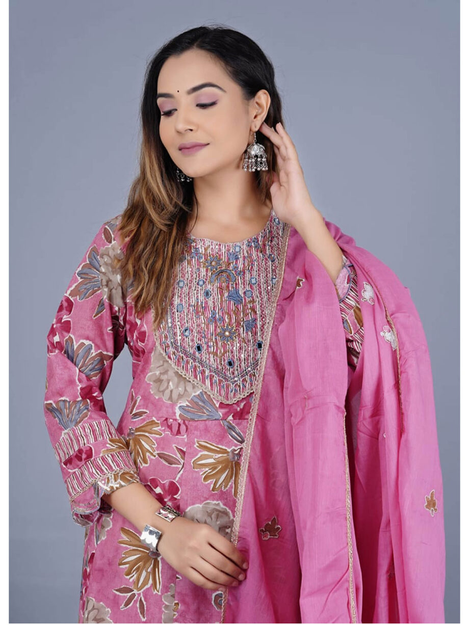 Dark Pink Trendy Elementary Designer Readymade Salwar Suit