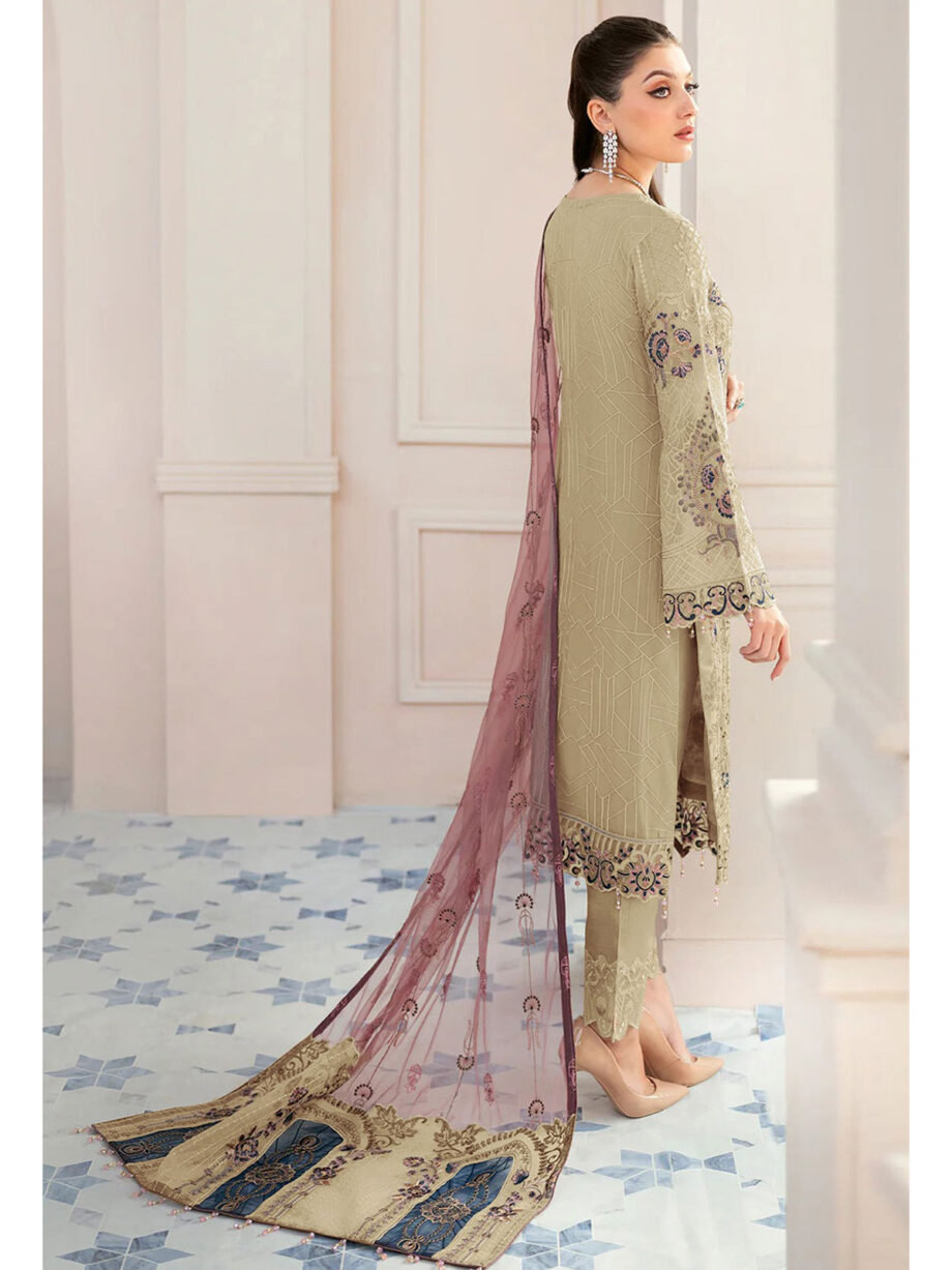 Yellow Semi Stitched Suit Set