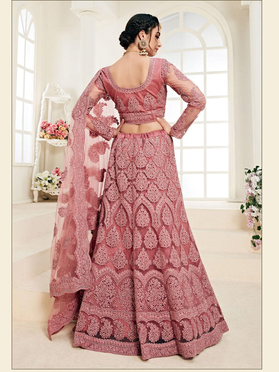 Pink Embroidered Designer Lehenga Set