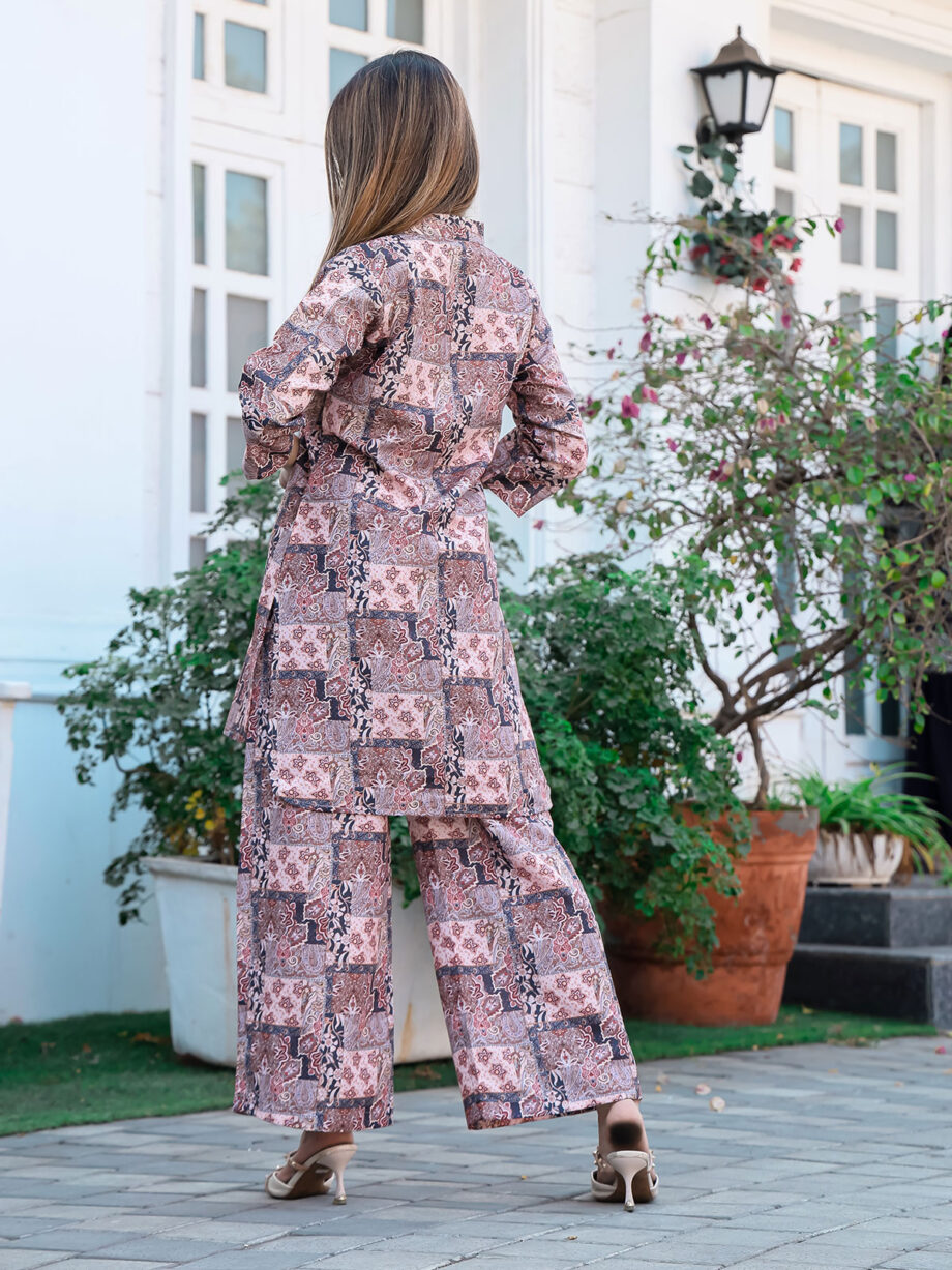 Patterned Abstracts On Cotton Multi Colour Co-ord Set