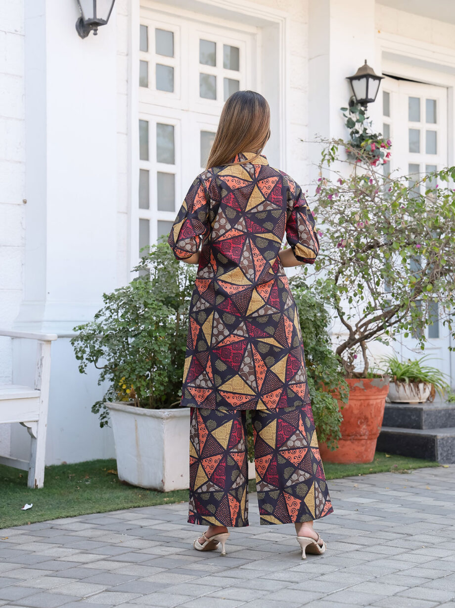 Tropical Print Cotton Multi Colour Co-ord Set