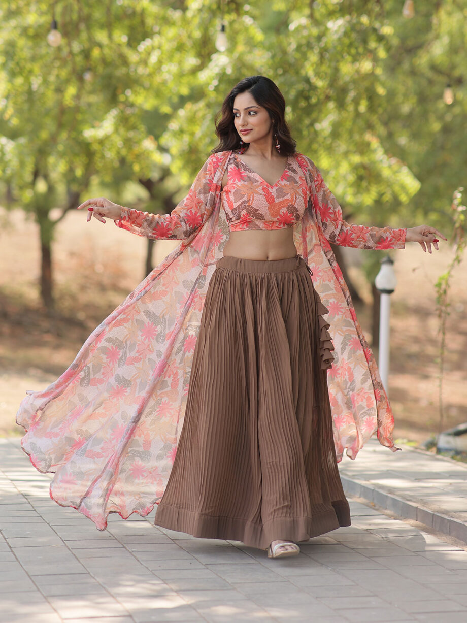 Faux Georgette Designer Lehenga Choli