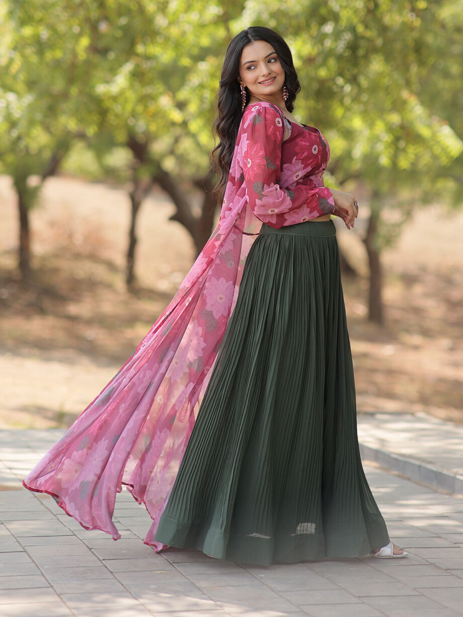 Faux Georgette Designer Lehenga Choli