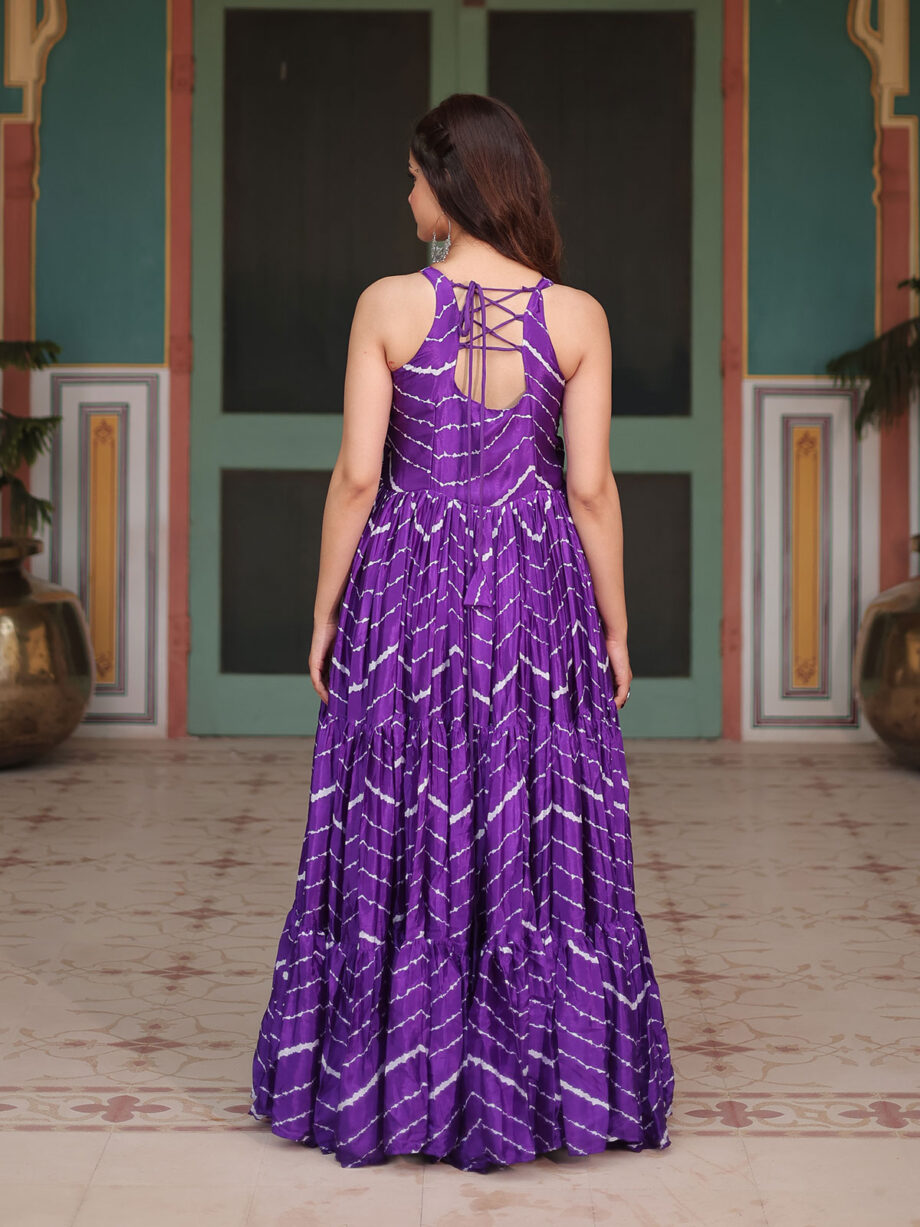 RebeccaPurple Trendy Designer Readymade Gown