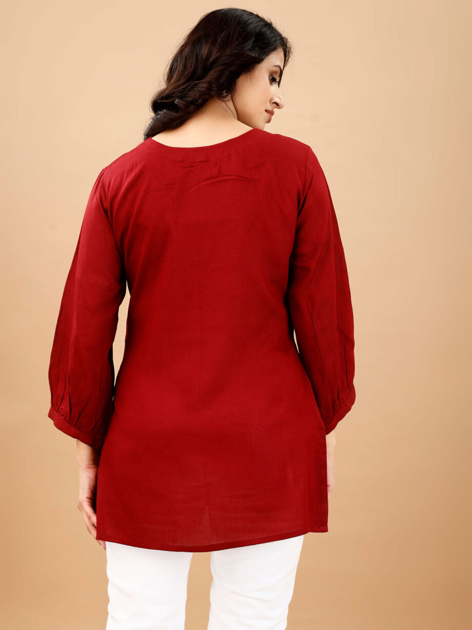 Marron Readymade Short Kurti